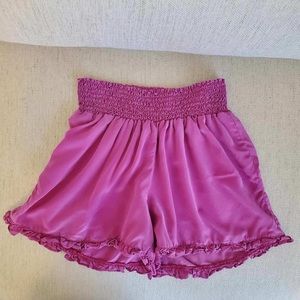 Kate Moss fuchsia shorts